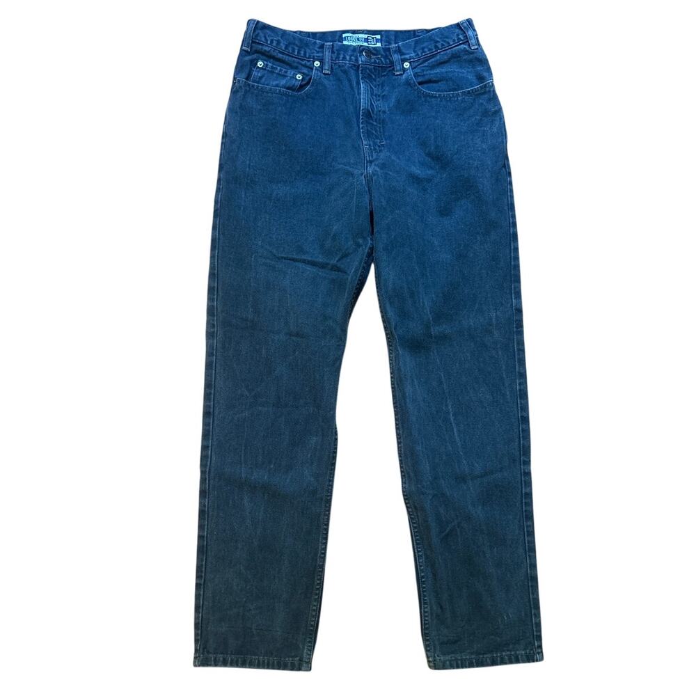 Gap vintage loose fit dark blue straight leg mens jeans SIZE 34X32‎